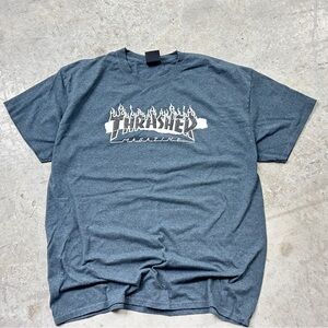 Thrasher Short Sleeve Tee‎ Gray Men's Size Large Skate Street wear